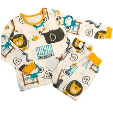 Maykids 童款動物園印花9分袖衣褲套裝