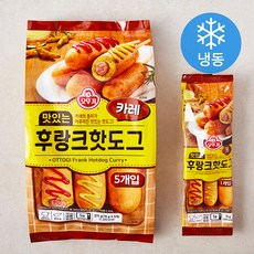 오뚜기 맛있는 후랑크 핫도그 카레 (냉동), 375g, 1개