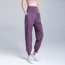 리치언니 여성용 미사 요가 하이웨스트 조거팬츠