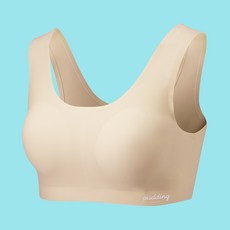 pudding underwear 少女寬肩帶內衣+胸墊 4入