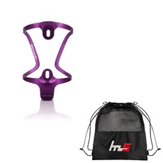 LUNJE 自行車水壺架 + 專屬小袋套組 CYYP-136-5PU, 1套, 紫色（搖籃）