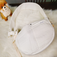 부투펫 강아지 고양이 어깨끈 조절 슬링백, 아이보리, 1개