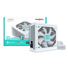 MICRONICS CLASSIC ll 600W 230V 80Plus歐盟電源供應器 白色, HPG-600BR-H12S
