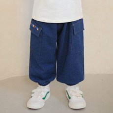 mollimelli 兒童款星星牛仔風工裝褲