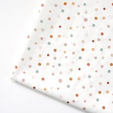 COTTONVILL 30支棉圓點圖案布料, 混色