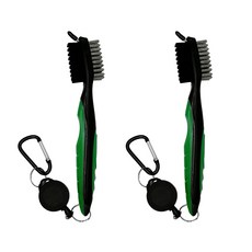 Earlyports 高爾夫球桿 球桿清潔刷 清潔器 2入, 綠色