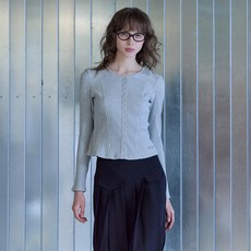 JUCY JUDY 女款J按扣羅紋長袖T恤ON JYTS62AA