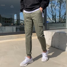 로댄티 남성용 론드 카고 조거팬츠