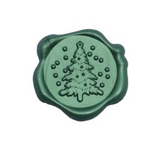 Mihwabujang 成品封蠟 火漆蠟 封口蠟 喜帖, 10個, 32 聖誕樹 綠色