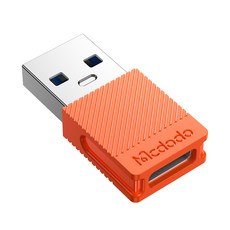 Mcdodo 麥多多 3A Type-C轉USB-A 3.0 OTG 轉接頭, 橘色, 1個