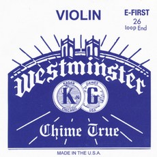 웨스트민스터 바이올린 스트링 E현 26 loop, 혼합색상, 1개