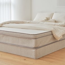 포더홈 실키 고밀도 본넬 스프링 필로우탑 매트리스 베이지 방문설치, 25cm