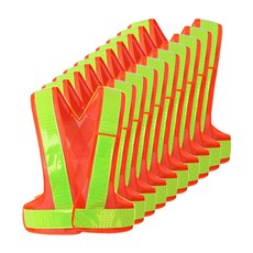 ACE 高亮度反光安全背心 橘色, 10個