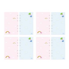 Care Bears 典藏系列 6孔補充內頁 空白&方格 4入, 16張