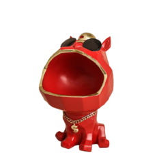 塞滿北歐風裝飾玄關桌鑰匙收納, 紅色的