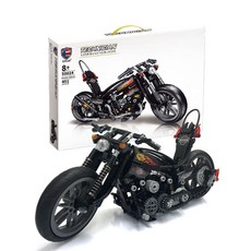 YeSaem 哈雷機車積木模型 B524, 黑色