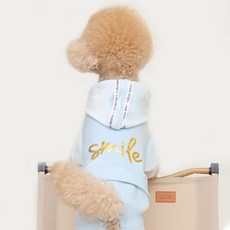 PASTEL PET 寵物微笑訓練連身衣, 天藍色, 1個