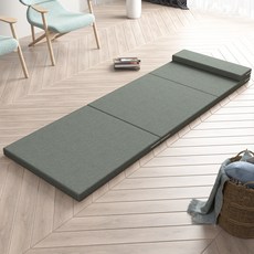 타니코튼 다용도 고탄성 접이식 매트리스 120 x 200 x 6 cm, 카키