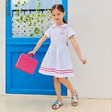 LILIPURRI 女童可愛海洋風連身裙