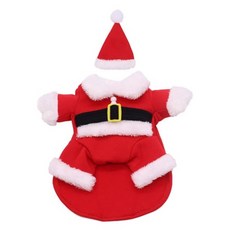 寵物聖誕套裝, 1套, 聖誕老人站立裝 紅色