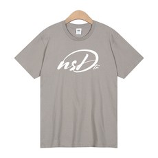 NSD 남여공용 통기성 17수 캘리 사인 빅로고 반팔 티셔츠