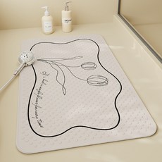 Daysoy 簡約設計吸附式浴室浴缸墊 70 x 40 cm, 1個, 28 現代花朵