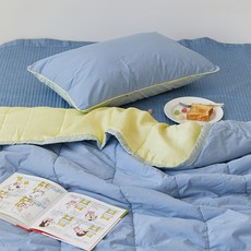 마틸라 냉감 고밀도면 산뜻청량 썸머프렌드 키즈 차렵이불, 블루레몬소다 블루레몬소다
