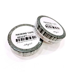 lallayena 可愛的紙膠帶 6mm*10m 2捲入, 95 收據條碼, 2套