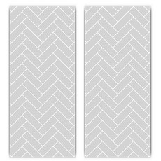 딩동펫 반려견 미끄럼 방지 매트 폴더 1단 2p, 그레이헤링본 + 차콜, 1개