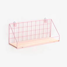 부스마켓 홈디자인 벽걸이 선반 랙, 핑크