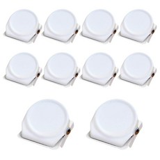 美食家 磁吸夾 10入, 白色, 10個