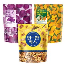 DAILY NUTS 甜鹹綜合蔬果乾 450g+甜南瓜片 200g+紫地瓜片 240g組, 1組
