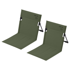 Urban Rush 折疊地板露營椅, 卡其色, 2個