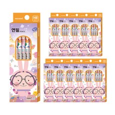 monizoo 鉛筆 HB 套裝, 橘色, 60個