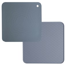 Wicker Rocking 矽膠IH感應式保護墊 灰色 2入, 1套