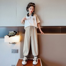 스타빈 여아용 캐주얼 프린팅 상하복 세트