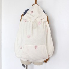 와이엠마마 다용도 아기띠 후드 블랭킷, 토끼