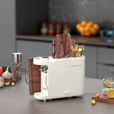 JIAVAI Shopping153 瀝水刀具餐具砧板架 多合一收納整理架, 01 白色, 1個