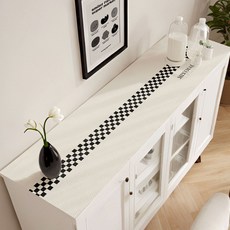 G&Y 現代防水皮革收納櫃墊, 迷你棋盤格, 1個