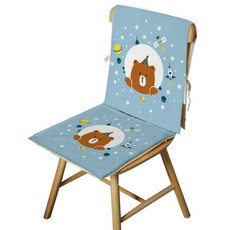 큐트 애니멀 의자 방석 + 등받이 커버 D33, 타입8, 1개