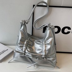 연이랜드 여성용 리본 셔링 포인트 숄더백