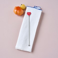 Modern House Love Together 攪拌棒, 不鏽鋼攪拌棒 紅色, 1個