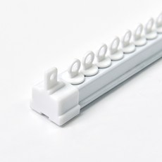 ARACNE 窗簾軌道+滾輪 15入 隨機出貨組, 白色