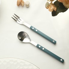 보겐 몽블랑 브리샤 샤틴 티스푼 포크 세트 아쿠아, 티스푼 + 티포크, 1세트 주방용품/주전자/커피/티용품 반품 최저가 8,920원