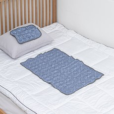 NouVelle 쿨매트 중형 싱글 + 베개 세트 NV-S002, 혼합색상