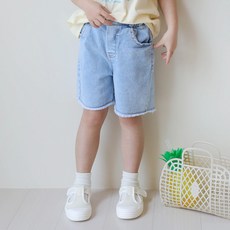 ROROCHAT 兒童彈性四分牛仔褲