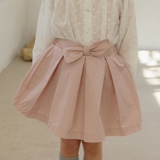 哲秀與英熙 兒童蝴蝶結短裙