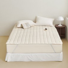 PRIELLE 平面水洗絎縫墊, 奶油色