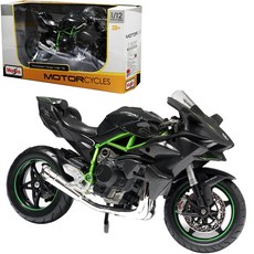 Maisto 1:12 川崎 Kawasaki Ninja H2-R 摩托車模型 灰色, 1個