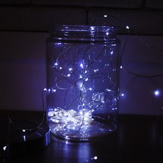 PARTYHAE LED 50P 線電池防水殼燈泡, 白色, 1個